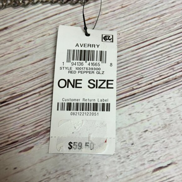 I.N.C. INTERNATIONAL CONCEPTS Averry Tunnel Convertible Clutch Crossbody – Red P - Picture 6 of 6